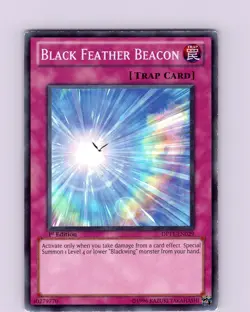 Yu-Gi-Oh TCG Black Feather Beacon DP11-EN029 1st Edition Super Rare Card NM - Image 1
