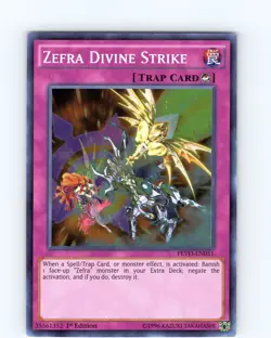 Yu-Gi-Oh TCG Zefra Divine Strike PEVO-EN051 1st Edition Super Rare Card NM - Image 1