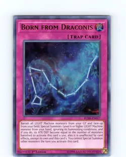Yu-Gi-Oh TCG Born From Draconis BLRR-EN017 1st Edition Ultra Rare Card NM - Image 1