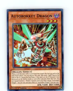 Yu-Gi-Oh TCG Autorokket Dragon CIBR-EN010 1st Edition Super Rare Card NM - Image 1