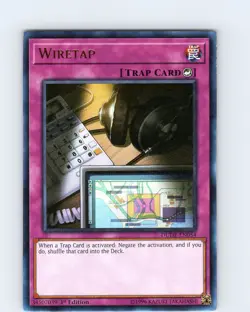 Yu-Gi-Oh TCG Wiretap DUDE-EN054 1st Edition Ultra Rare Card NM - Image 1