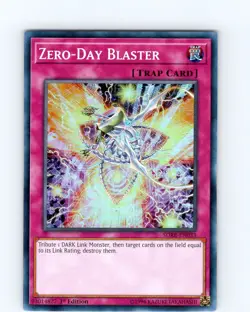 Yu-Gi-Oh TCG Zero-Day Blaster SDRR-EN033 1st Edition Super Rare Card NM - Image 1