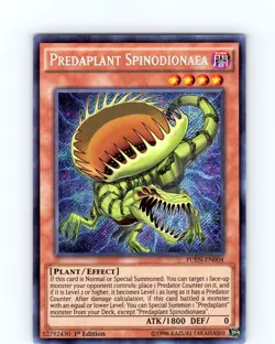 Yu-Gi-Oh TCG Predaplant Spinodionaea FUEN-EN004 1st Edition Secret Rare Card NM - Image 1