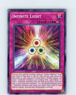 Yu-Gi-Oh TCG Infinite Light BLRR-EN029 1st Edition Secret Rare Card NM - Image 1