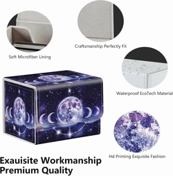 Mystic Galaxy Card Storage Box - Creative Magnet Case for MTG & TCG Decks up to - Image 3