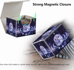 Mystic Galaxy Card Storage Box - Creative Magnet Case for MTG & TCG Decks up to - Image 4