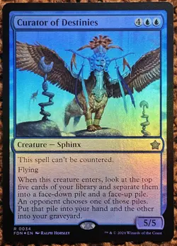 ✨Curator of Destinies✨ MTG | Foundations | Foil | NM/M | R 0034 - Image 1