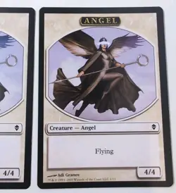 MTG Angel Token NM Error Bleed Misprint Zendikar Magic The Gathering - Image 2