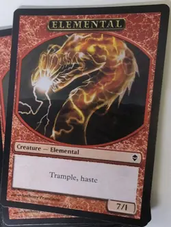 MTG Elemental Token (20) NM Red Zendikar ~20~ Magic The Gathering - Image 2