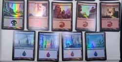 MTG Foil Mirrodin Basic Lands NM/M Magic the Gathering Lot Of 46 - Image 3
