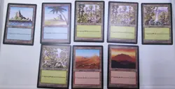 MTG Mirage Italian Basic Lands Lot x18 NM Magic Foreign Black Border x18 - Image 3