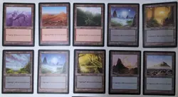 MTG Mirage Italian Basic Lands Lot x18 NM Magic Foreign Black Border x18 - Image 4