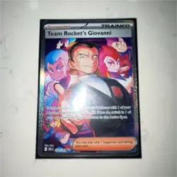 Pokemon Team Rocket's Giovanni Full Art Special Illustration Rare Holo 238/182 - Image 1