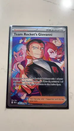 Pokemon Team Rocket's Giovanni Full Art Special Illustration Rare Holo 238/182 - Image 2