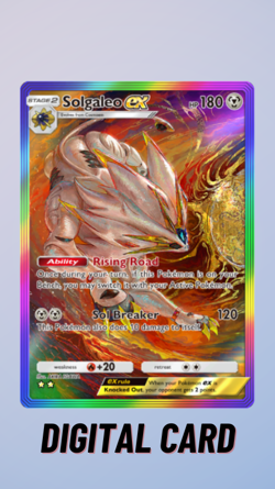 Solgaleo EX Rainbow Celestial Guardians Pokemon TCG Pocket 2 Star ⭐⭐ (English) - Image 1
