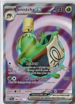 Sinistcha ex 189/167 Ultra Rare Holo TWM Twilight Masquerade Pokemon NM - Image 1
