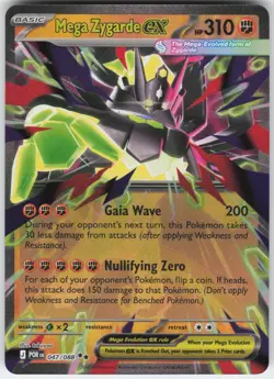 Mega Zygarde ex 047/088 Double Rare Perfect Order Pokemon Near Mint - Image 1