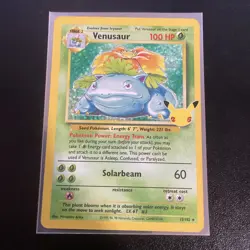 2021 POKEMON CELEBRATIONS CLASSIC COLLECTION VENUSAUR 15/102 HOLO RARE - Image 1