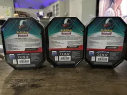 Pokemon Darkrai Triple Whammy Tin LOT of 3 Sealed - Image 4