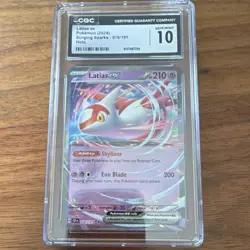 Pokemon TCG Latias ex 076/191 Sv08: Surging Sparks Double Rare Holo CGC 10 - Image 1