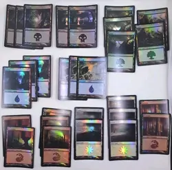 MTG FOIL Time Spiral Basic Lands (31) NM English Magic The Gathering Lot Of 31 - Image 4