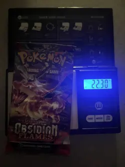 VERY HEAVY! 22.30Gram Obsidian Flames Pokemon TCG Factory Sealed Booster Pack!!! - Image 1
