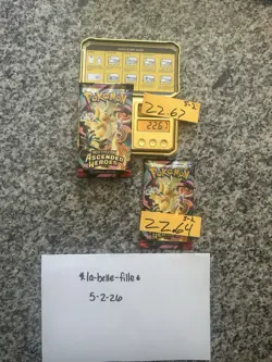 Ascended Heroes Pokemon TCG Boosters 22.67/22.64 2-packs! God packsU! - Image 3