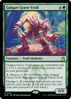 Golgari Grave-Troll FOIL Ravnica Remastered PLD Creature Rare MTG CARD ABUGames - Image 1