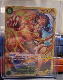 Bandai One Piece Monkey D. Luffy OP13-118 Secret Rare Foil 6 Cost 7000 EN - Image 1