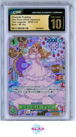 CHARLOTTE PUDDING TWO LEGENDS OP08 SP VER. OP03-112 ONE PIECE CGC PRISTINE 10 - Image 1