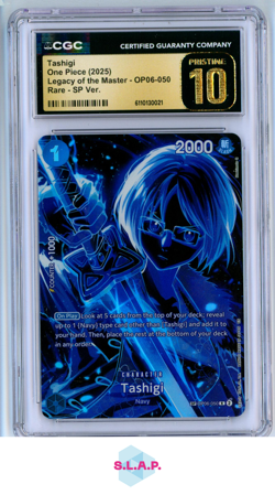 TASHIGI LEGACY OF THE MASTER OP12 SP VER. OP06-050 ONE PIECE CGC PRISTINE 10 - Image 1