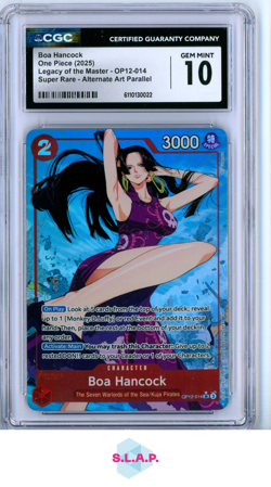 BOA HANCOCK LEGACY OF THE MASTER (OP12) (BORDERLESS) OP12-014 ONE PIECE CGC 10 - Image 1