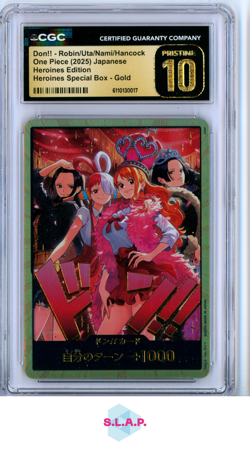 DON!! ROBIN/UTA/NAMI/HANCOCK EB-03 HEROINES ED SB GOLD ONE PIECE CGC PRISTINE 10 - Image 1