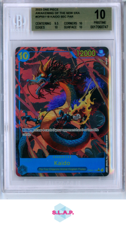 KAIDO SEC PAR 2023 ONE PIECE AWAKENING OF THE NEW ERA OP05118 BGS PRISTINE 10 - Image 1