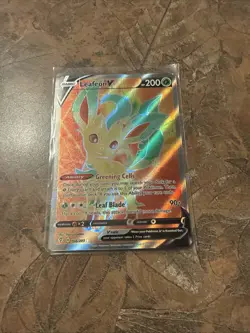Leafeon V 166/203 Evolving Skies NM Full Art Ultra Rare Pokemon Card - Image 1