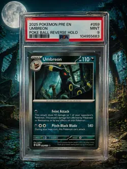 059/131 - Umbreon Prismatic Evolutions Pokeballs PSA 9 Pokemon Card - Image 1