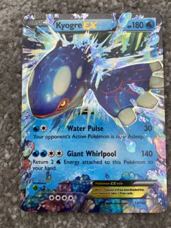Pokemon EX Kyogre Card 54/160 Primal Clash Ultra Rare Holo NM - Image 1