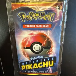 POKEMON TCG! DETECTIVE PIKACHU SEALED BOOSTER PACKS BRAND NEW 4 CARDS EA - Image 1