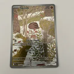 Swinub 165/159 Sv09: Journey Together Holo Full Art Pokemon Card - Image 1