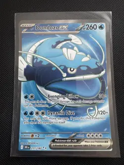 Pokemon TCG Dondozo EX 211/182 Destined Rivals Ultra Rare Card - Image 1