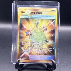 Pokemon Card - Metal Core Barrier Unbroken Bonds 232/214 Full Art SM Gold Holo - Image 1
