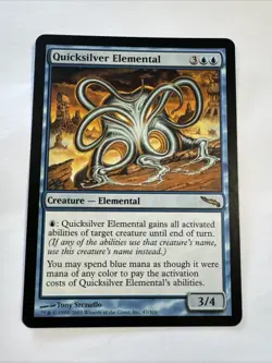 MTG - Quicksilver Elemental - Mirrodin (Rare) - Light Play Condition - Image 1