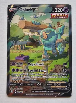 Golurk V Lot (2 Cards) – Evolving Skies Alternate Art Ultra Rare Bundle - Image 1
