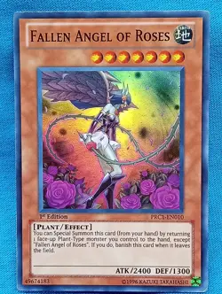 YuGiOh Cards - Fallen Angel of Roses - PRC1-EN010 - Near Mint! - Image 1