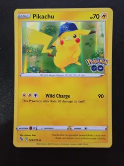 Pokemon Go TCG Reverse Holo Rare Pikachu Card 028/078 NM - Image 1