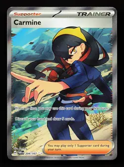 Carmine 204/167 Ultra Rare Twilight Masquerade Pokemon Card - Image 1
