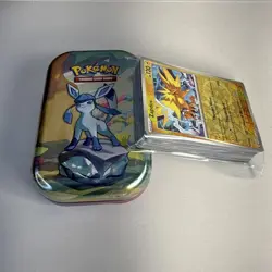 Pokemon Mini Tin (Random) + 50 Rare Only Cards Lot- NM (Random Mixed Lot) TCG - Image 1