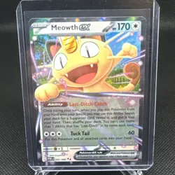 Meowth EX Full Art Holo Rare Perfect order 062/088 Pokemon TCG Card 170 HP - Image 1