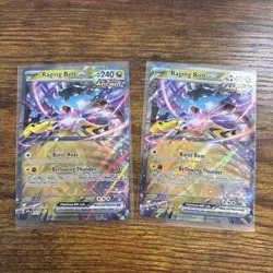 Pokemon TCG Temporal Forces Raging Bolt EX Black Star Promo Holo Card 145 - Image 3