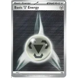 Pokemon TCG Reverse Holo Metal Energy Card SVE0 24 Black Bolt/White Flare 2025 - Image 1